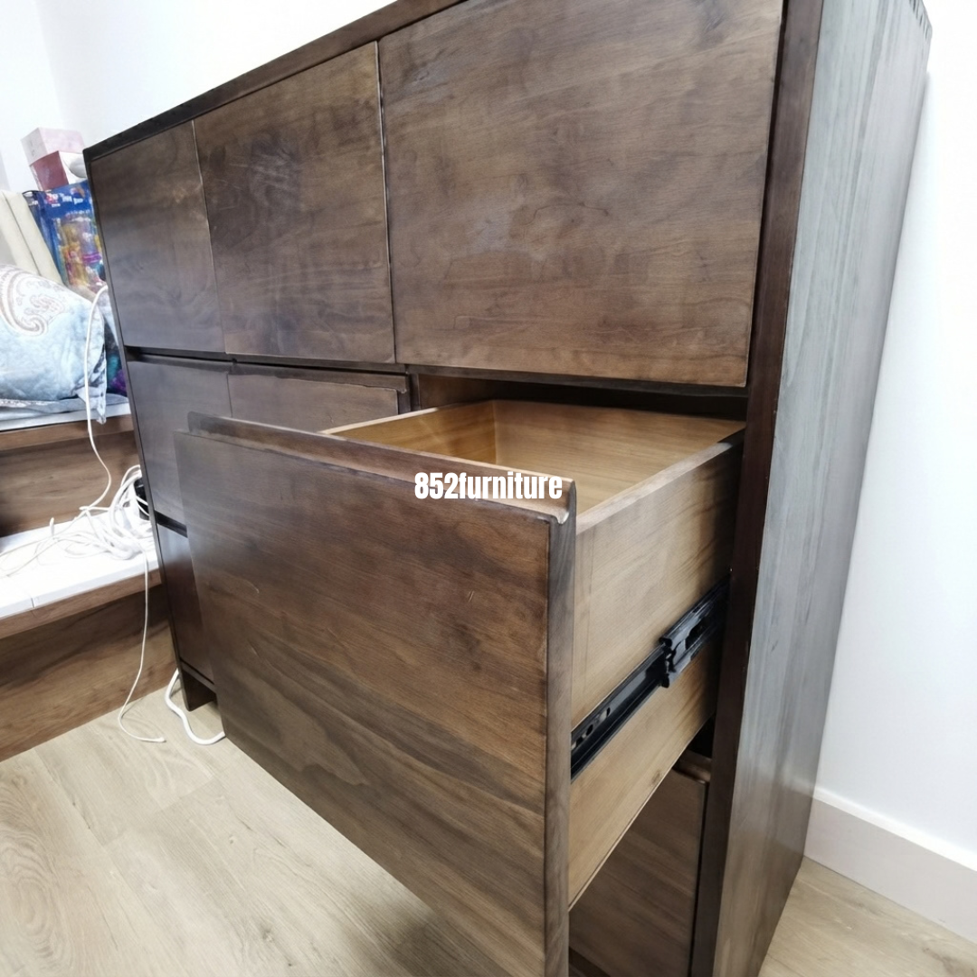 (包送貨安裝 | Delivery and Assembly Included) A639 日式實木九斗櫃 (Chest of drawers)