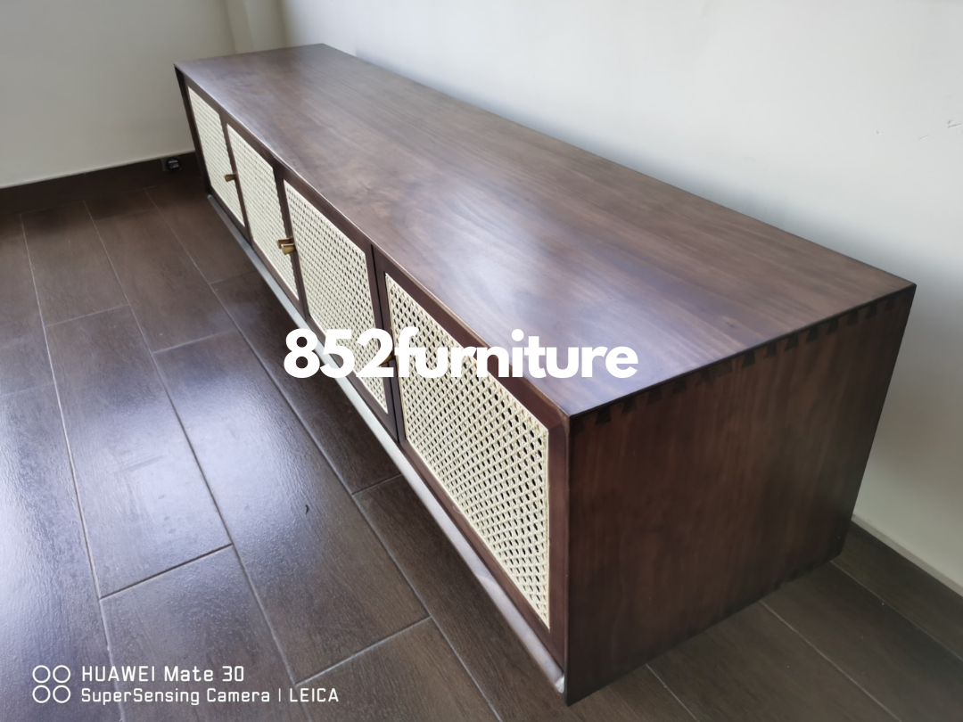 (包送貨安裝 | Delivery and Assembly Included) A009 日式藤面電視櫃 (rattan tv cabinet)