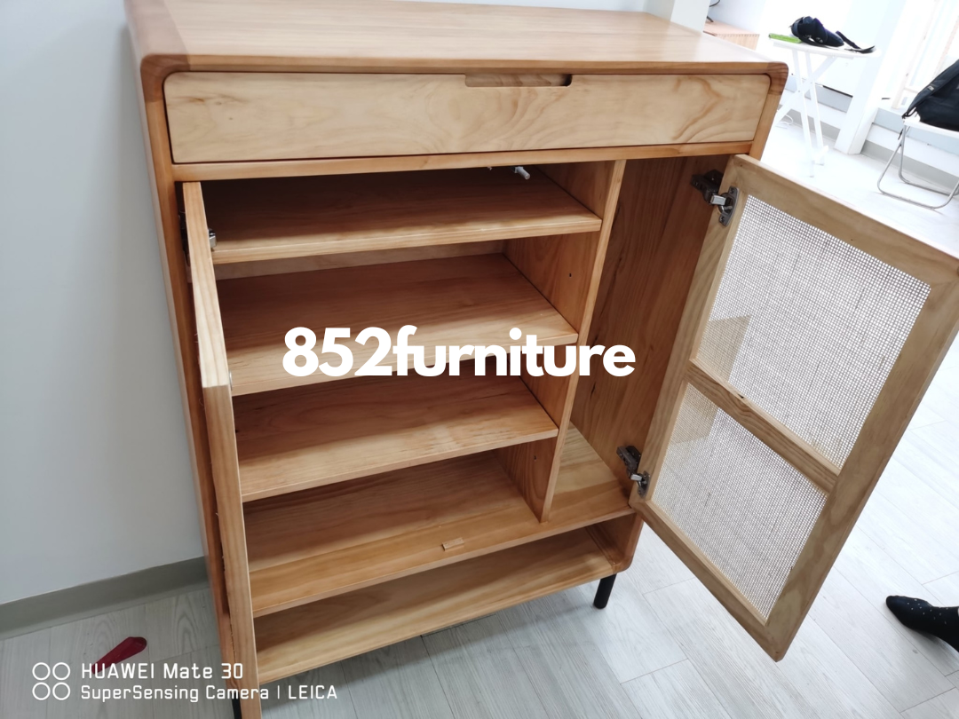 (包送貨安裝 | Delivery and Assembly Included) A106實木松木鞋櫃 (shoe cabinet)
