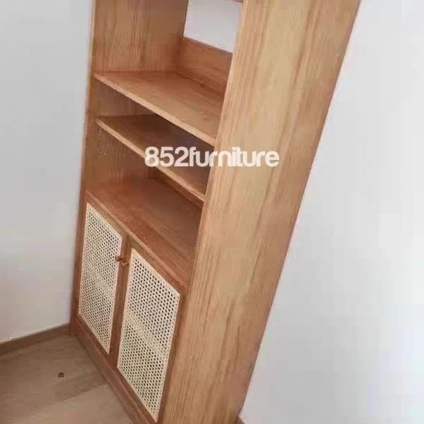 (包送貨安裝 | Delivery and Assembly Included) A403藤面書櫃 (Rattan Bookshelf)