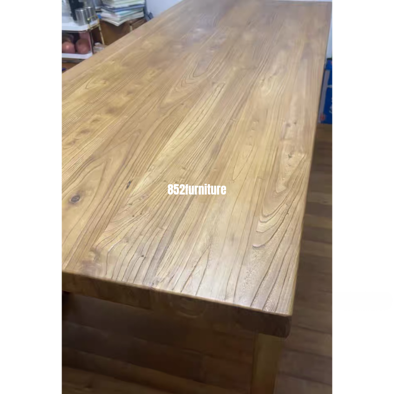 (包送貨安裝 | Delivery and Assembly Included) A412老榆木餐桌 (Elm Dining Table)