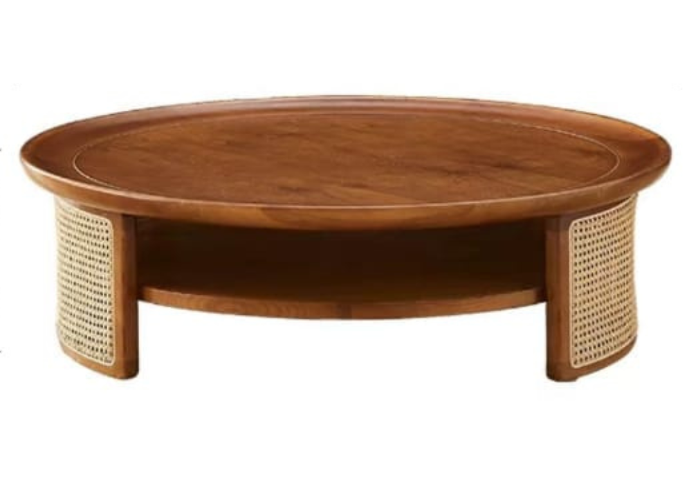 (包送貨安裝 | Delivery and Assembly Included) A365 日式藤織面茶几 (Rattan coffee table)