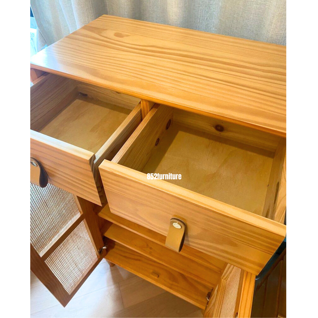 (包送貨安裝 | Delivery and Assembly Included) A413藤織面鞋櫃 (rattan shoe cabinet)