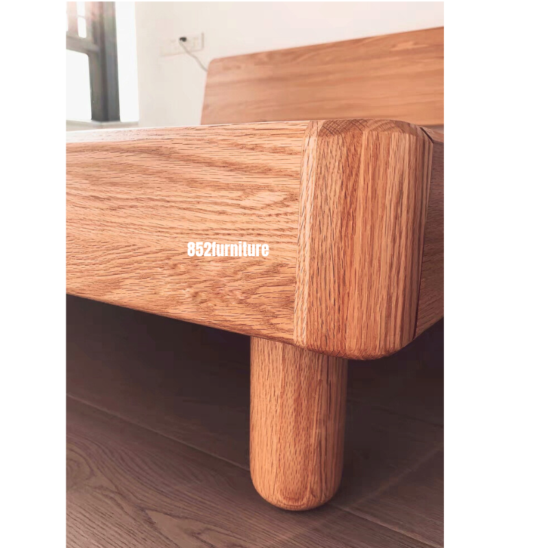 (包送貨安裝 | Delivery and Assembly Included) A151日式橡木大床 (Oak bed frame)