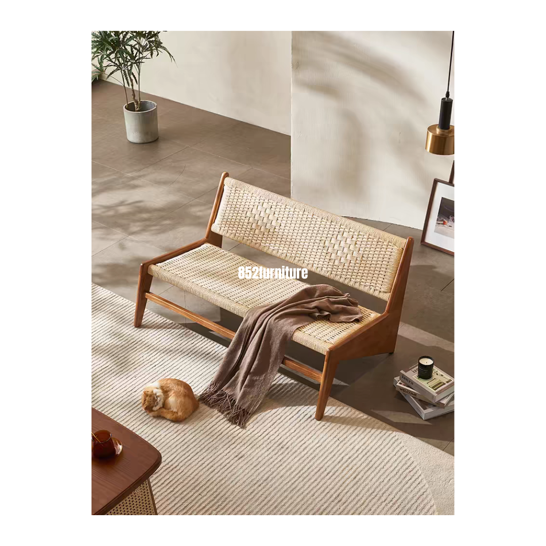 (包送貨安裝 | Delivery and Assembly Included) A264 日式藤面梳化(Rattan sofa)