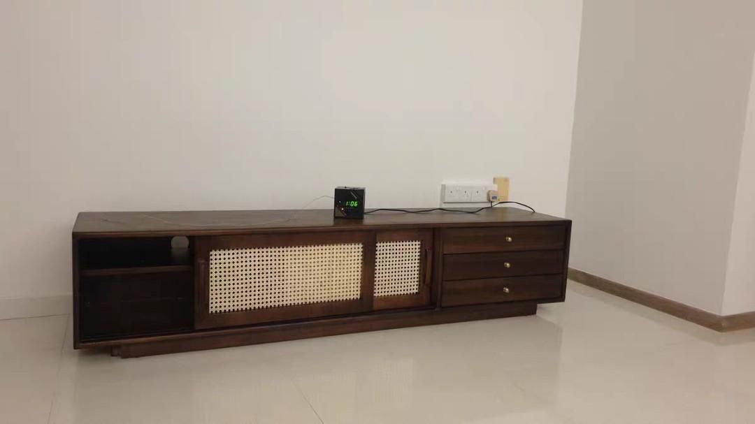 (包送貨安裝 | Delivery and Assembly Included) A202藤面日式電視櫃(Rattan Tv Cabinet)
