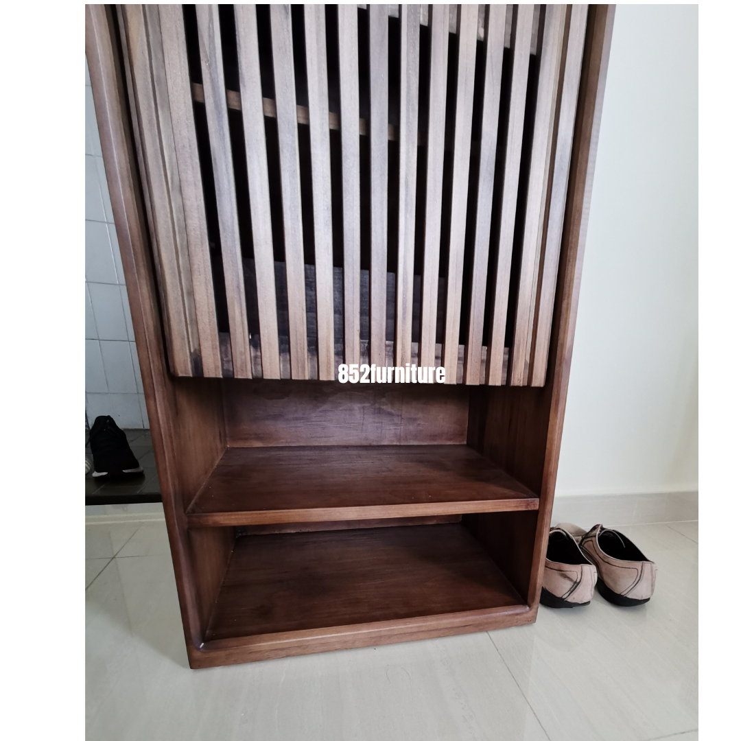 (包送貨安裝 | Delivery and Assembly Included) A286 日式條子鞋櫃 (Striped shoe cabinet)