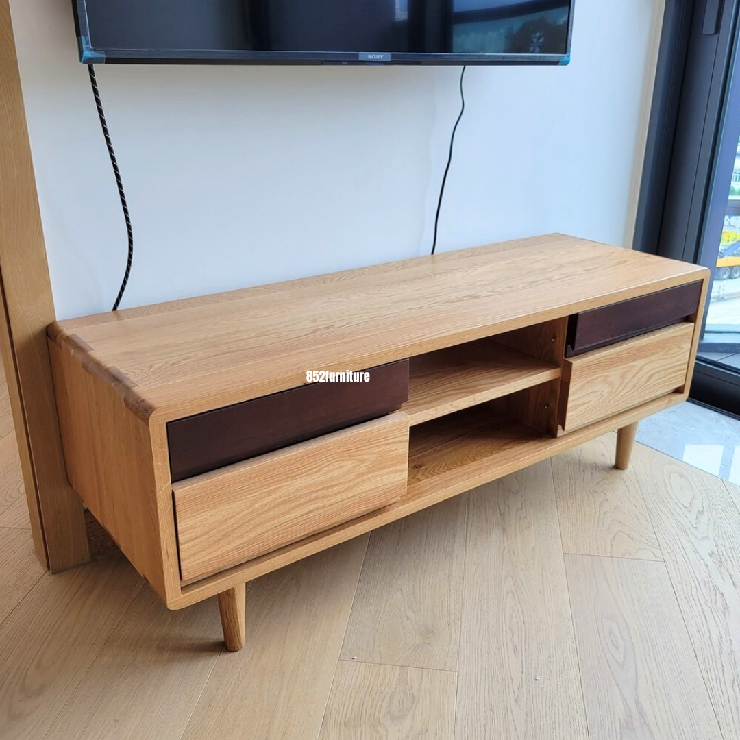 (包送貨安裝 | Delivery and Assembly Included) A340日式橡木電視櫃 (Oak tv cabinet)