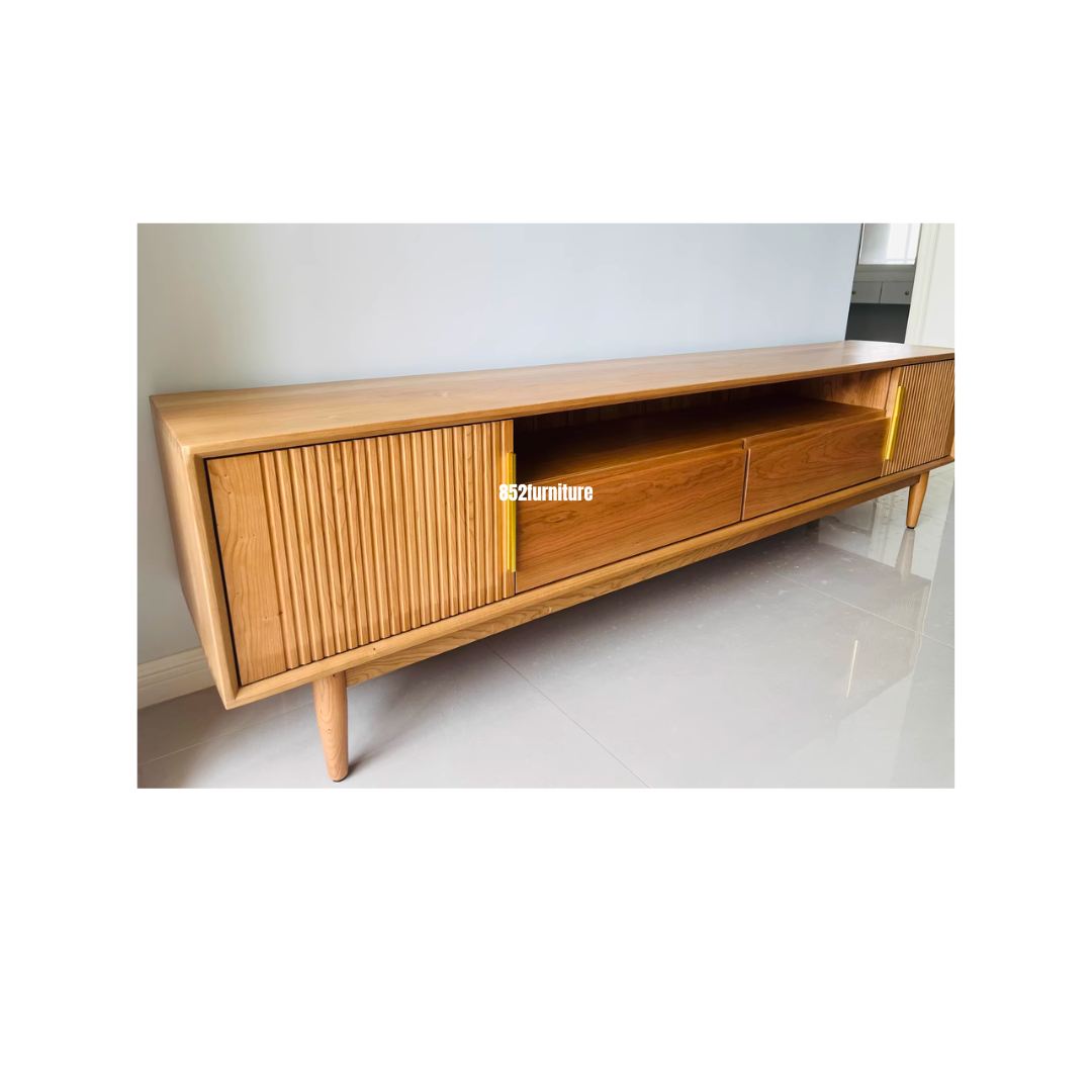 (包送貨安裝 | Delivery and Assembly Included) A501 櫻桃木電視櫃 (cherry wood tv cabinet)