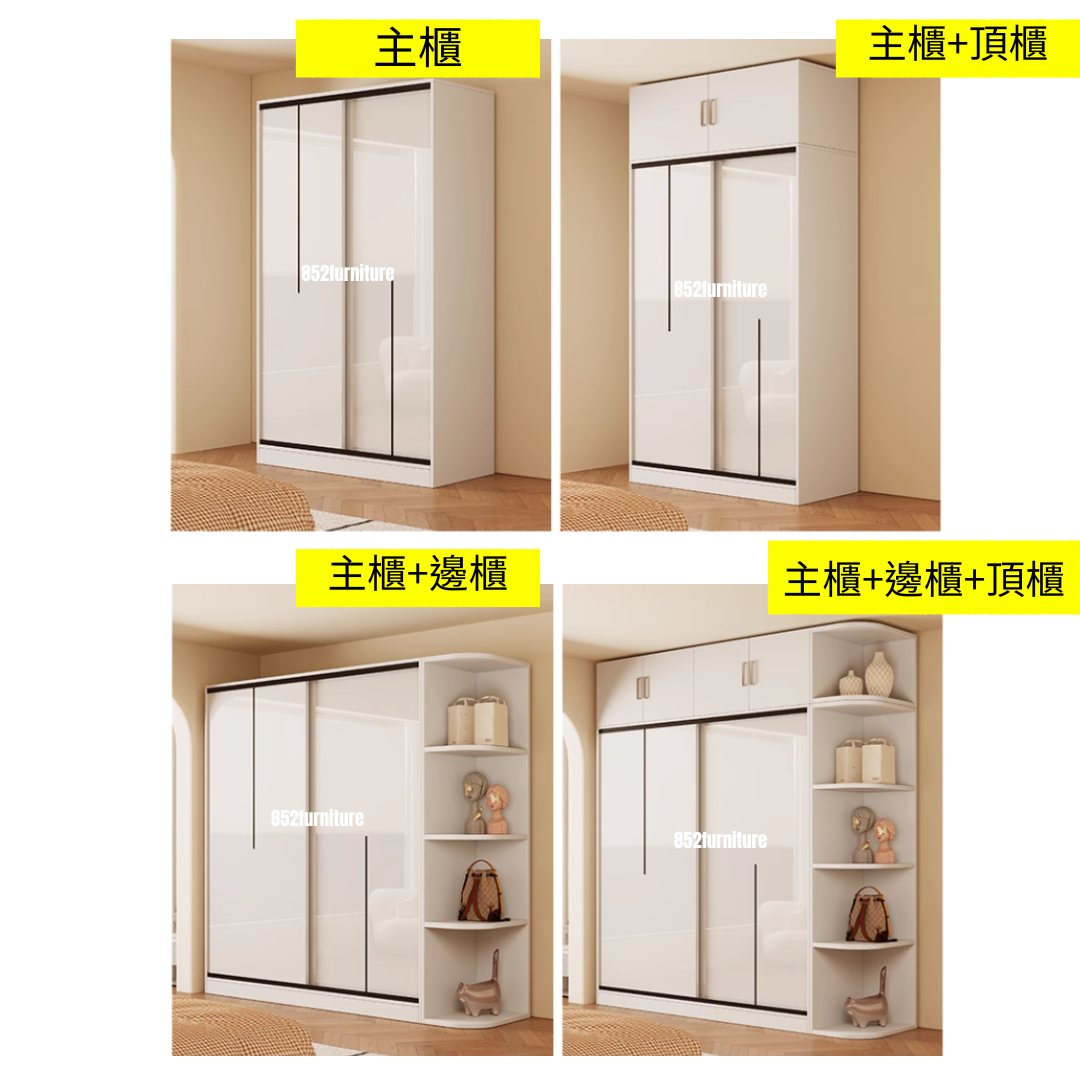 (包送貨安裝 | Delivery and Assembly Included) A531趟門衣櫃 (Wooden sliding door wardrobe)