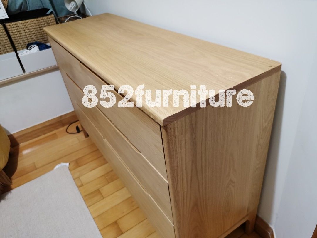 (包送貨安裝 | Delivery and Assembly Included) A084 橡木六斗櫃 (Chest of drawers)