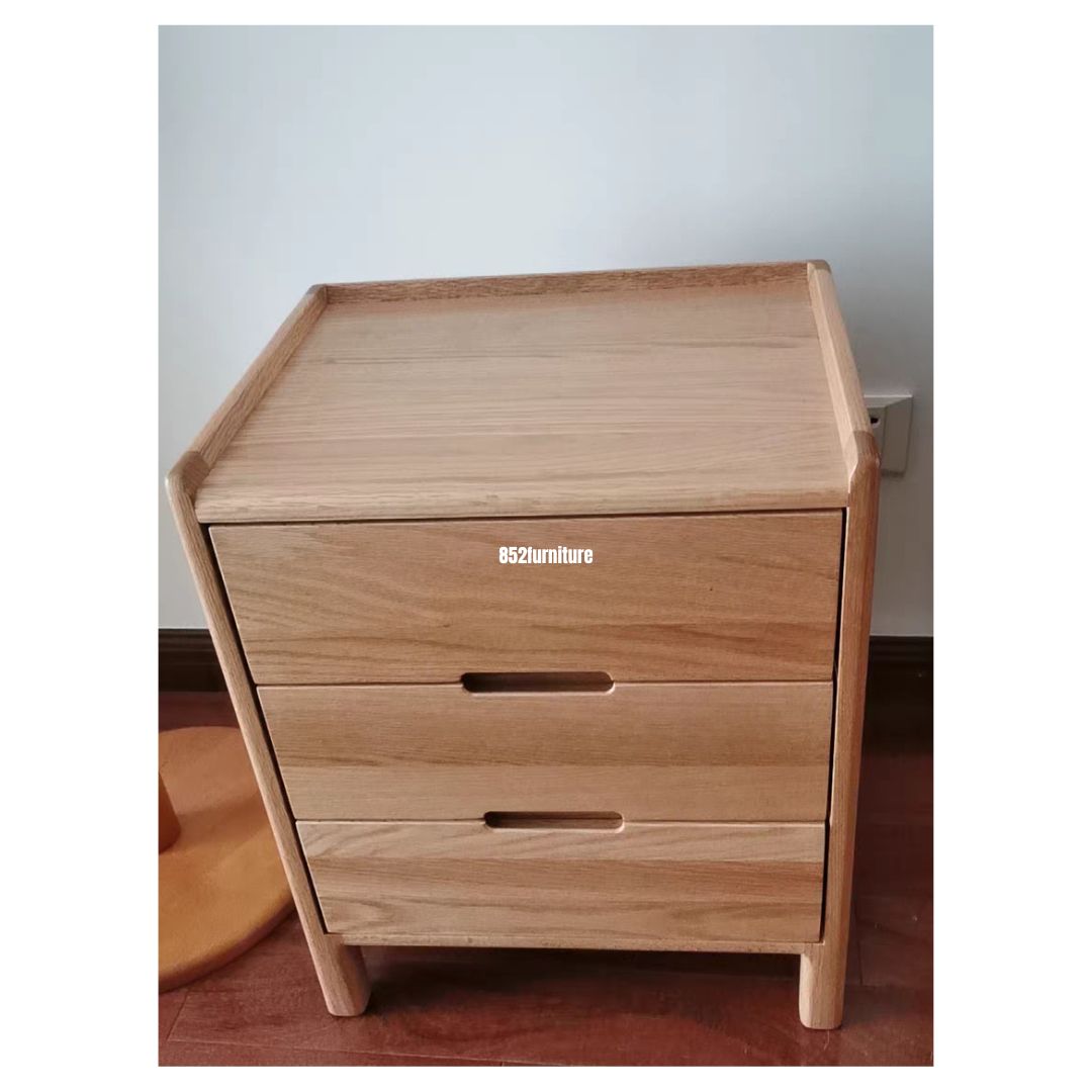 (包送貨安裝 | Delivery and Assembly Included) A560日式床頭櫃 (Woodedn bedside table)