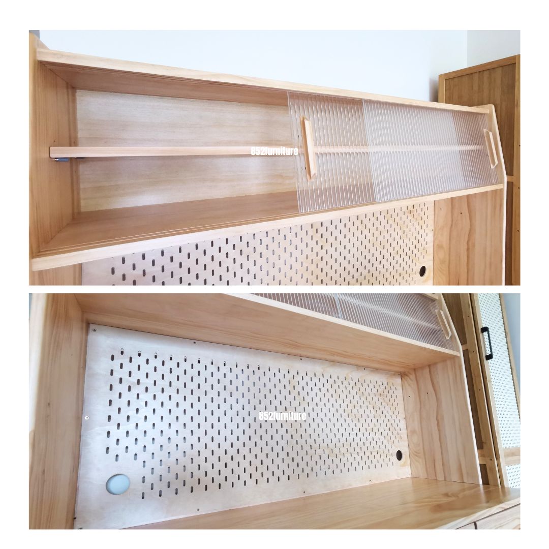 (包送貨安裝 | Delivery and Assembly Included) A561 藤織面餐邊櫃 (Rattan Dining sideboard)