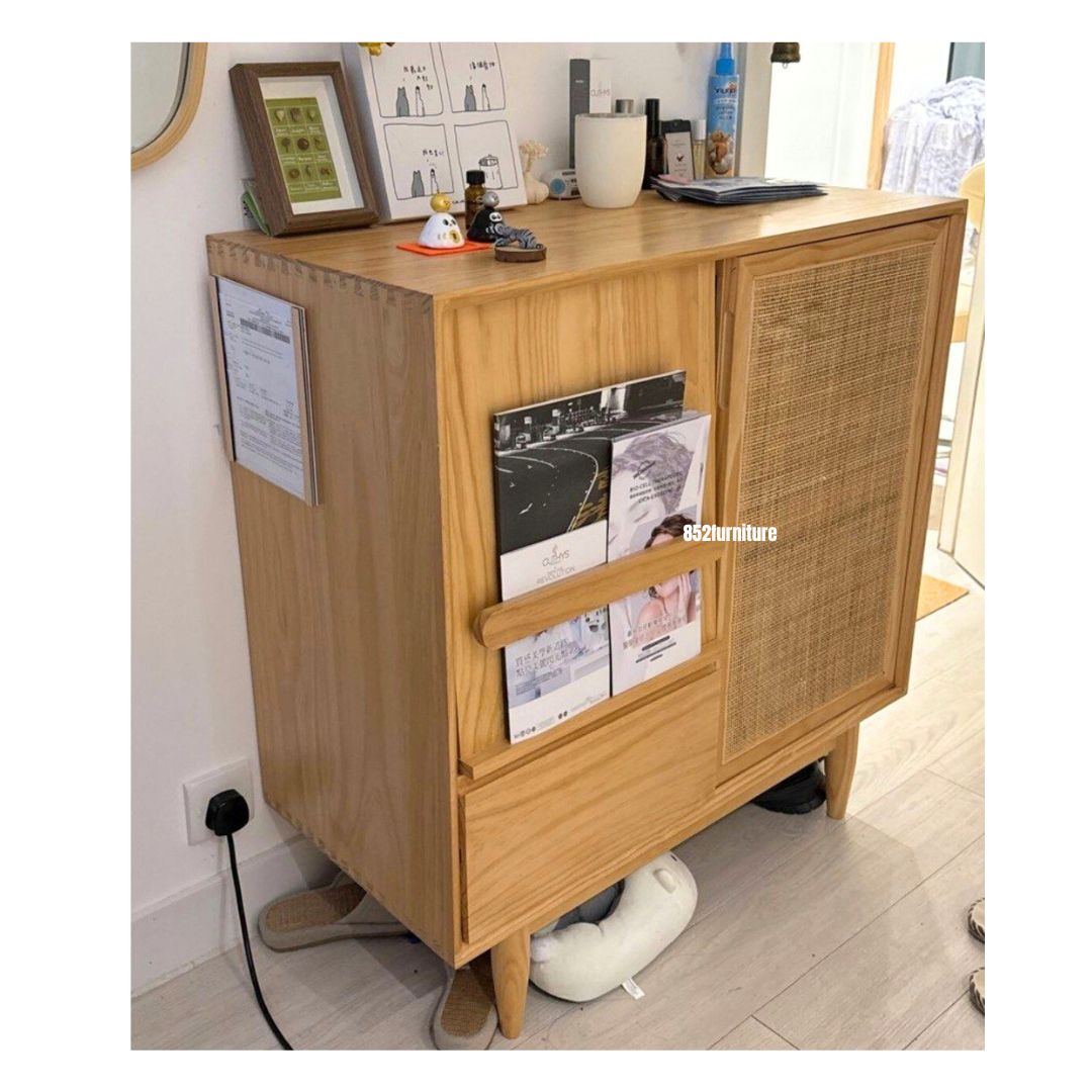 (包送貨安裝 | Delivery and Assembly Included) A587藤織面餐邊櫃 (Dining sideboard)