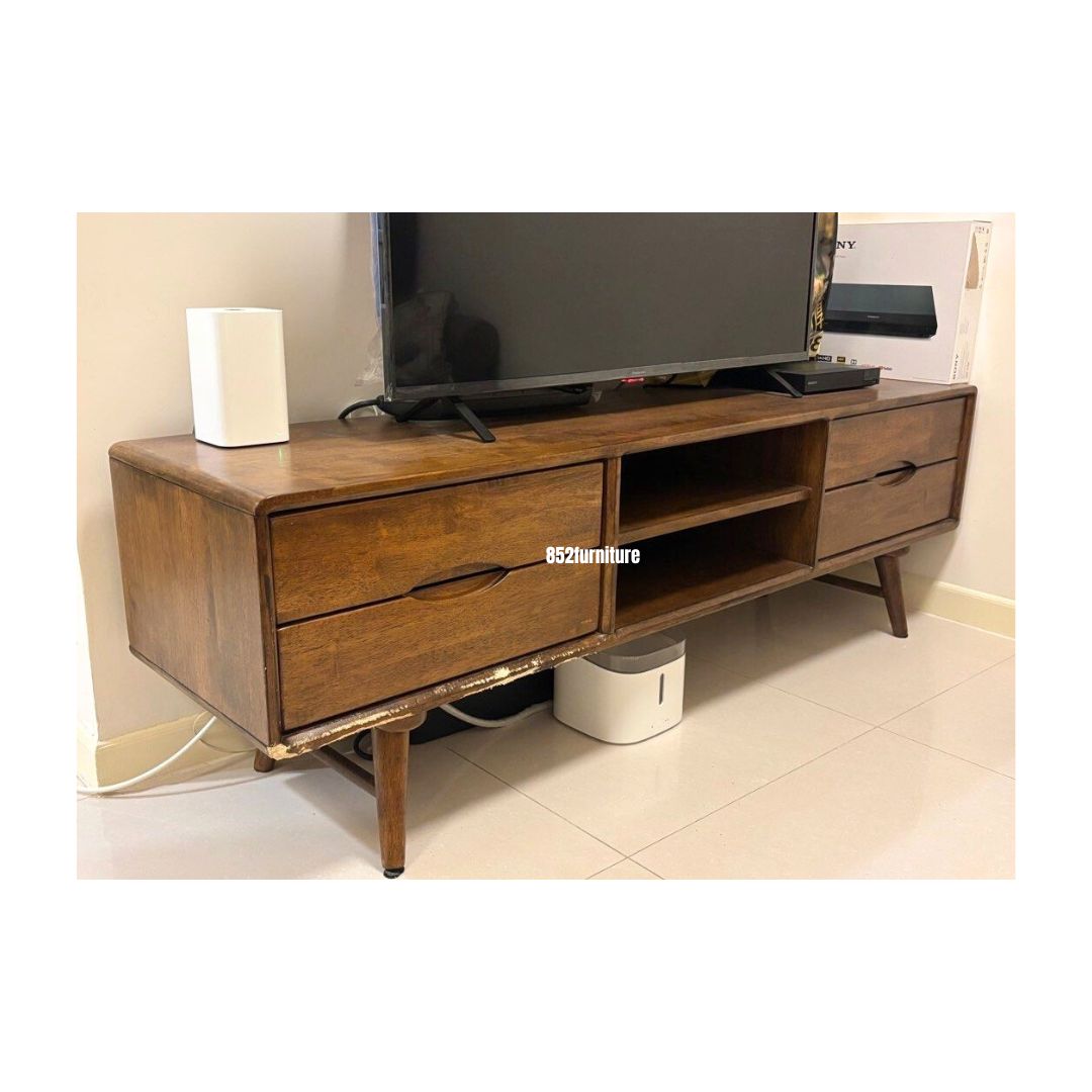 (包送貨安裝 | Delivery and Assembly Included) A207 實木電視櫃 (TV Cabinet)