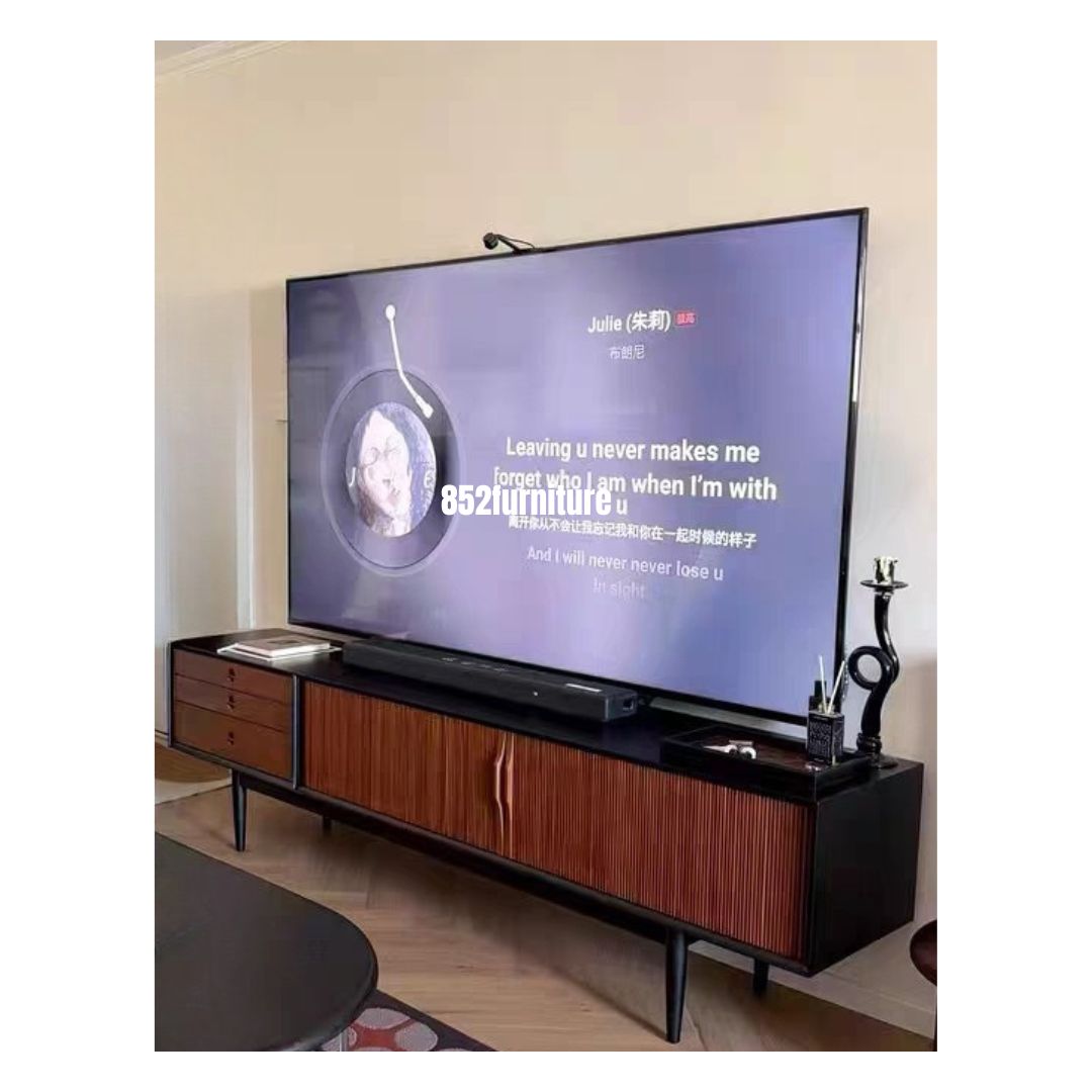 (包送貨安裝 | Delivery and Assembly Included) A602實木千頁電視櫃 (tv cabinet)