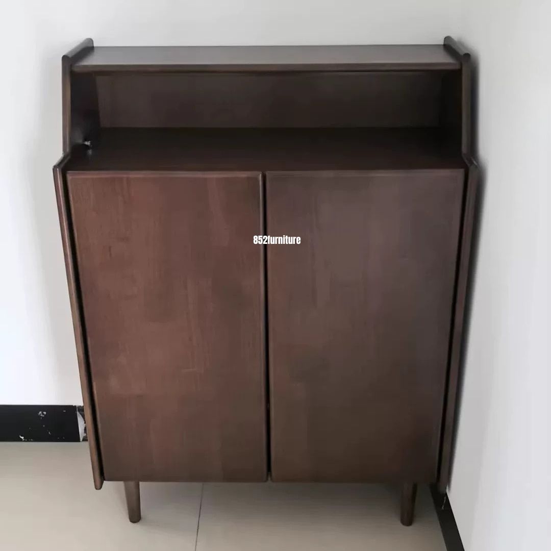 (包送貨安裝 | Delivery and Assembly Included) A601橡膠木日式鞋櫃(Wooden shoe cabinet)