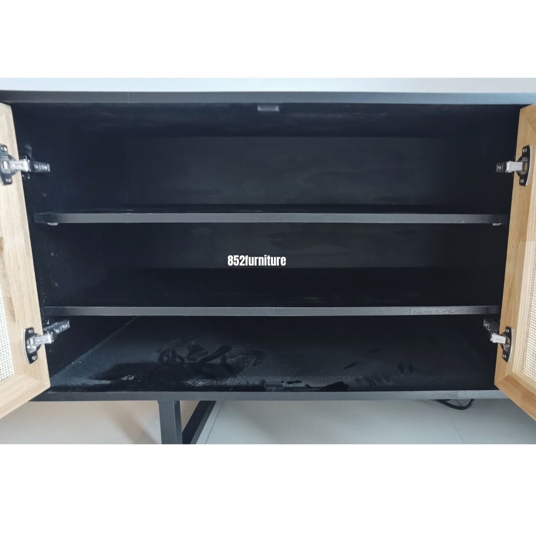 (包送貨安裝 | Delivery and Assembly Included) A301日式藤面餐邊櫃 (Rattan Sideboard)