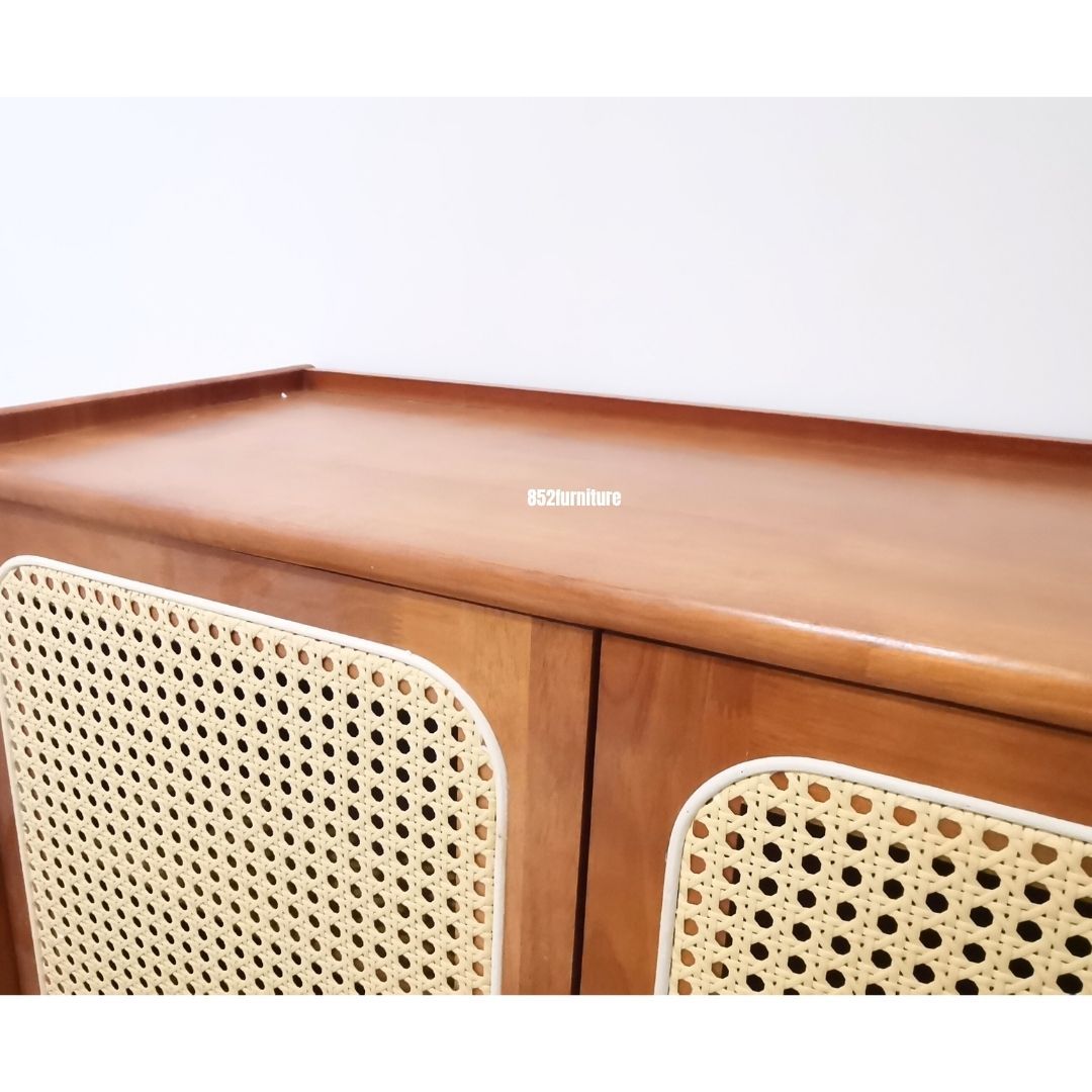 (包送貨安裝 | Delivery and Assembly Included) A194 日式藤織面躺門鞋櫃 (Rattan shoe cabinet)