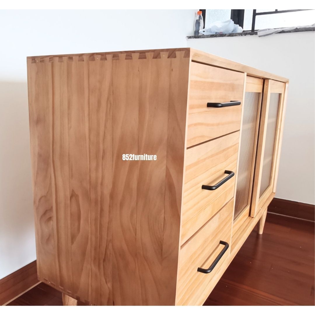 (包送貨安裝 | Delivery and Assembly Included) A109 日式長虹玻璃餐邊櫃 (dining sideboard)