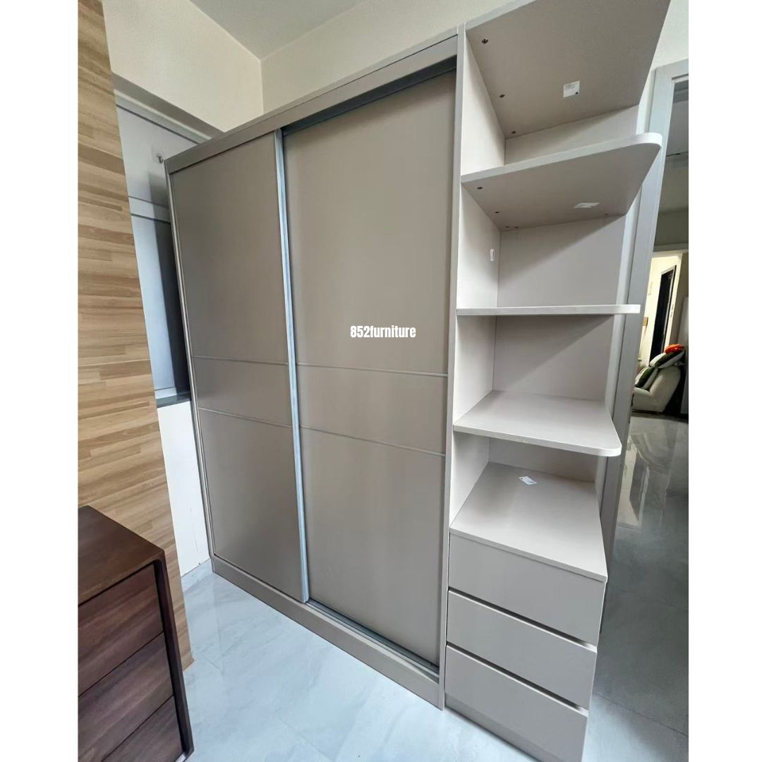 (包送貨安裝 | Delivery and Assembly Included) A530趟門衣櫃 (Wooden sliding door wardrobe)
