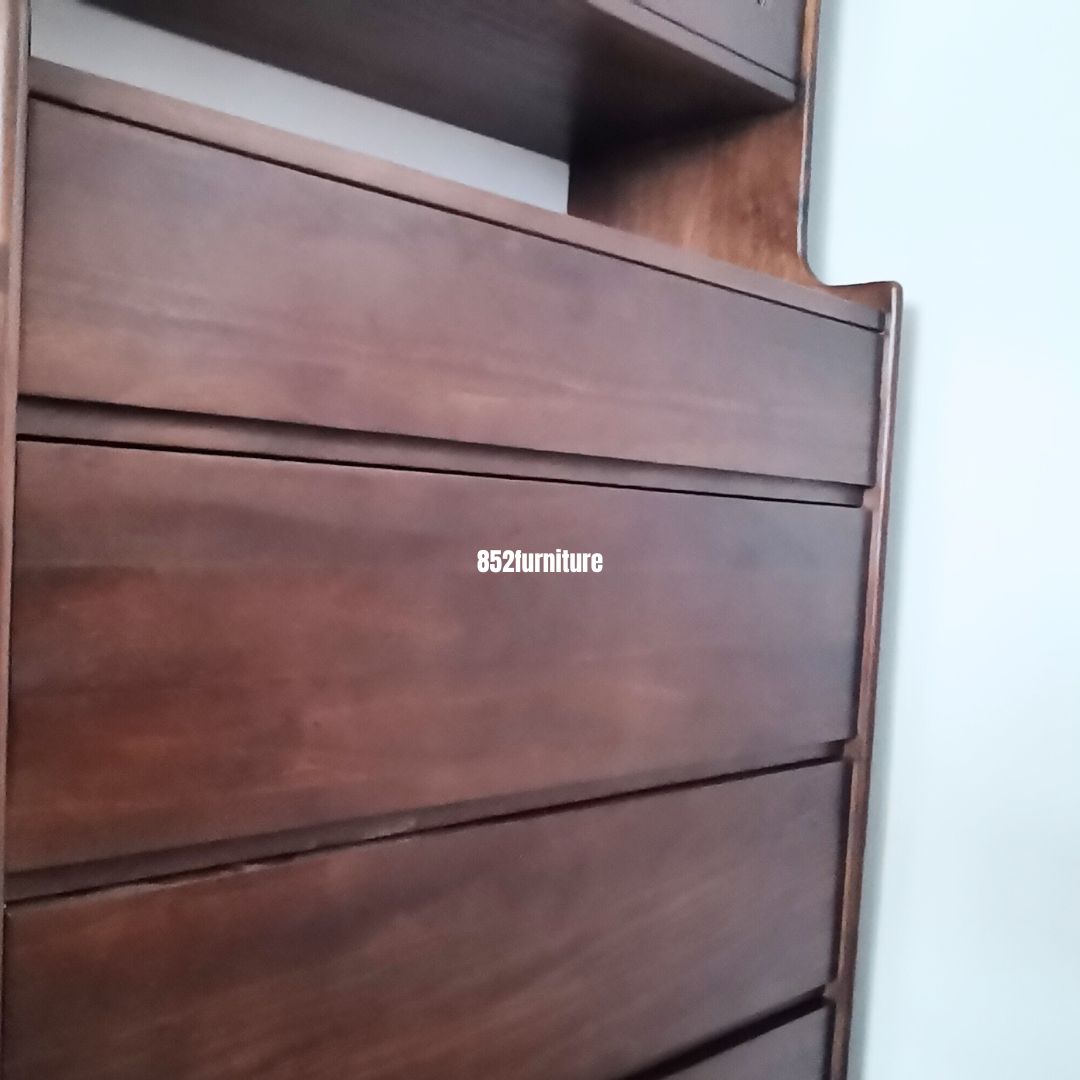 (包送貨安裝 | Delivery and Assembly Included) A305日式長虹玻璃書櫃 (Reeded glass bookcase)