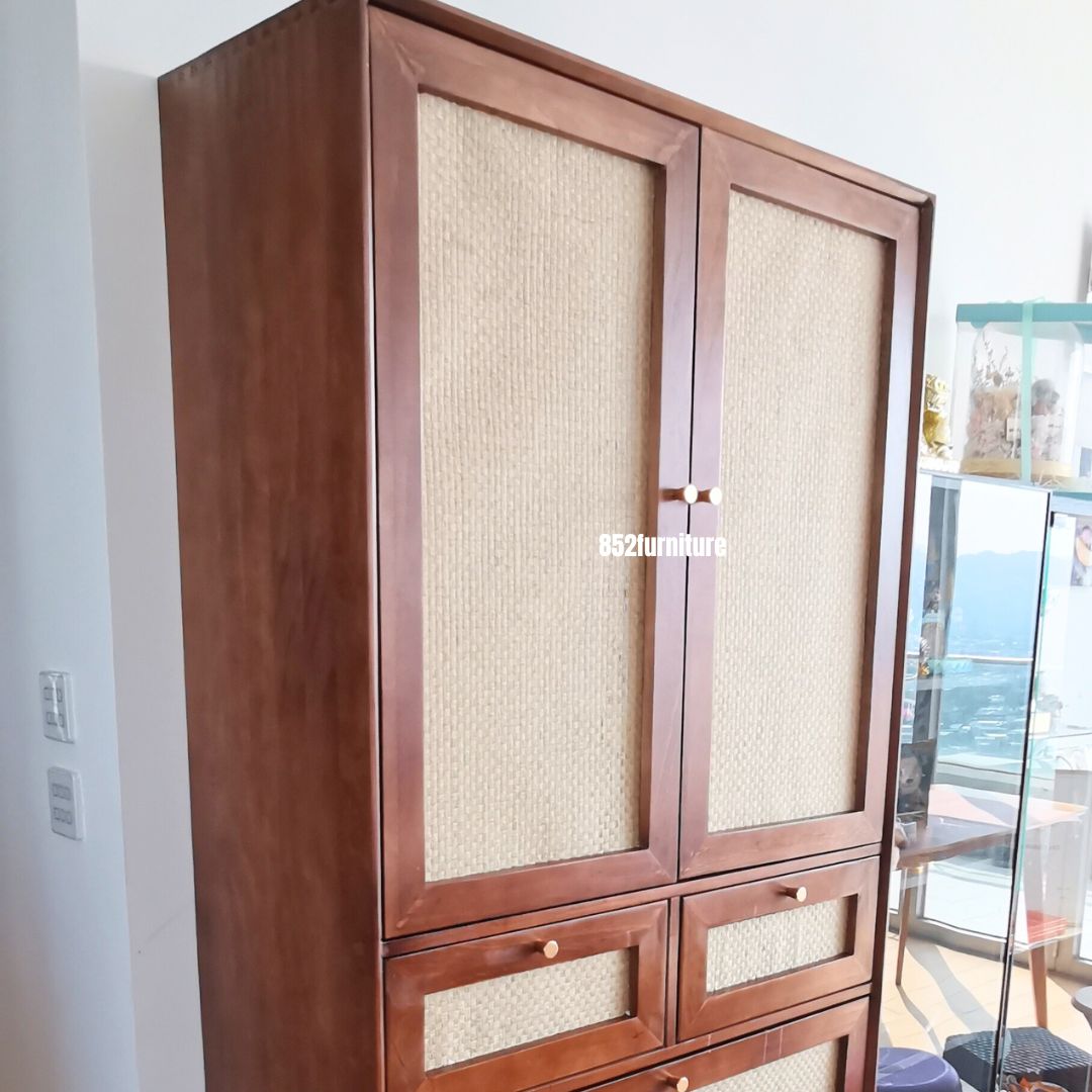 (包送貨安裝 | Delivery and Assembly Included) A297 日式藤面斗櫃 (Rattan chest of drawers)