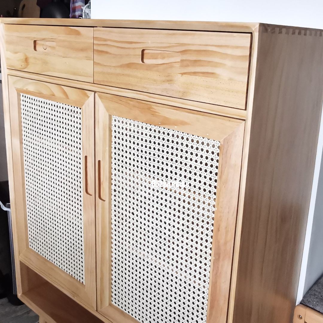 (包送貨安裝 | Delivery and Assembly Included) A254藤織面鞋櫃(Rattan shoe cabinet)