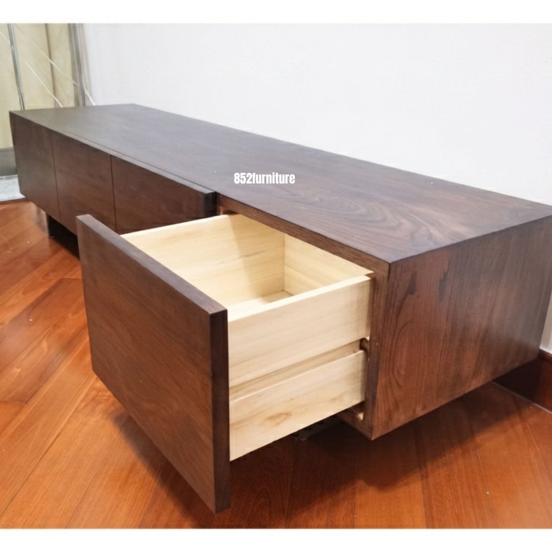 (包送貨安裝 | Delivery and Assembly Included) A213實木電視櫃 (Wooden tv cabinet)