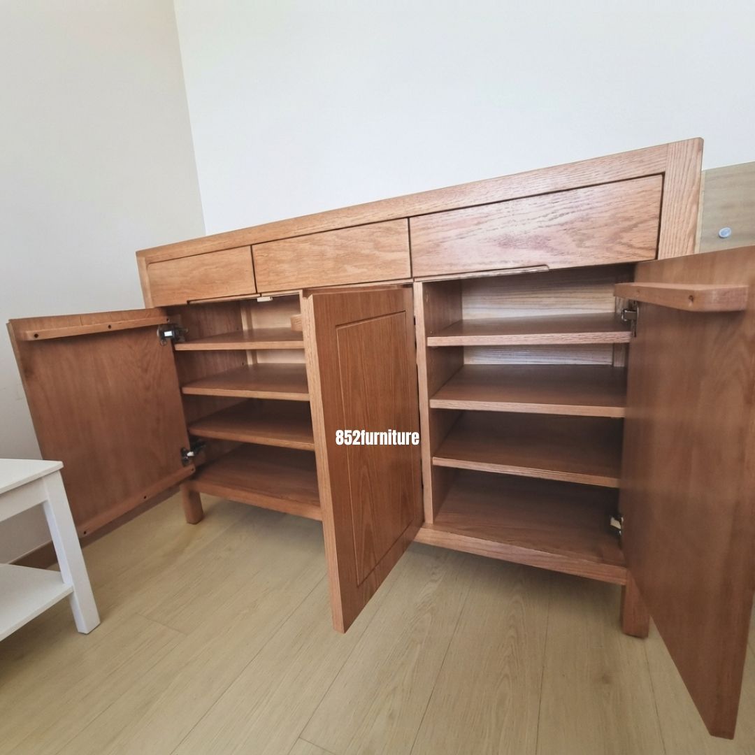 (包送貨安裝 | Delivery and Assembly Included) A396 紅橡木鞋櫃 (Oak shoe cabinet)