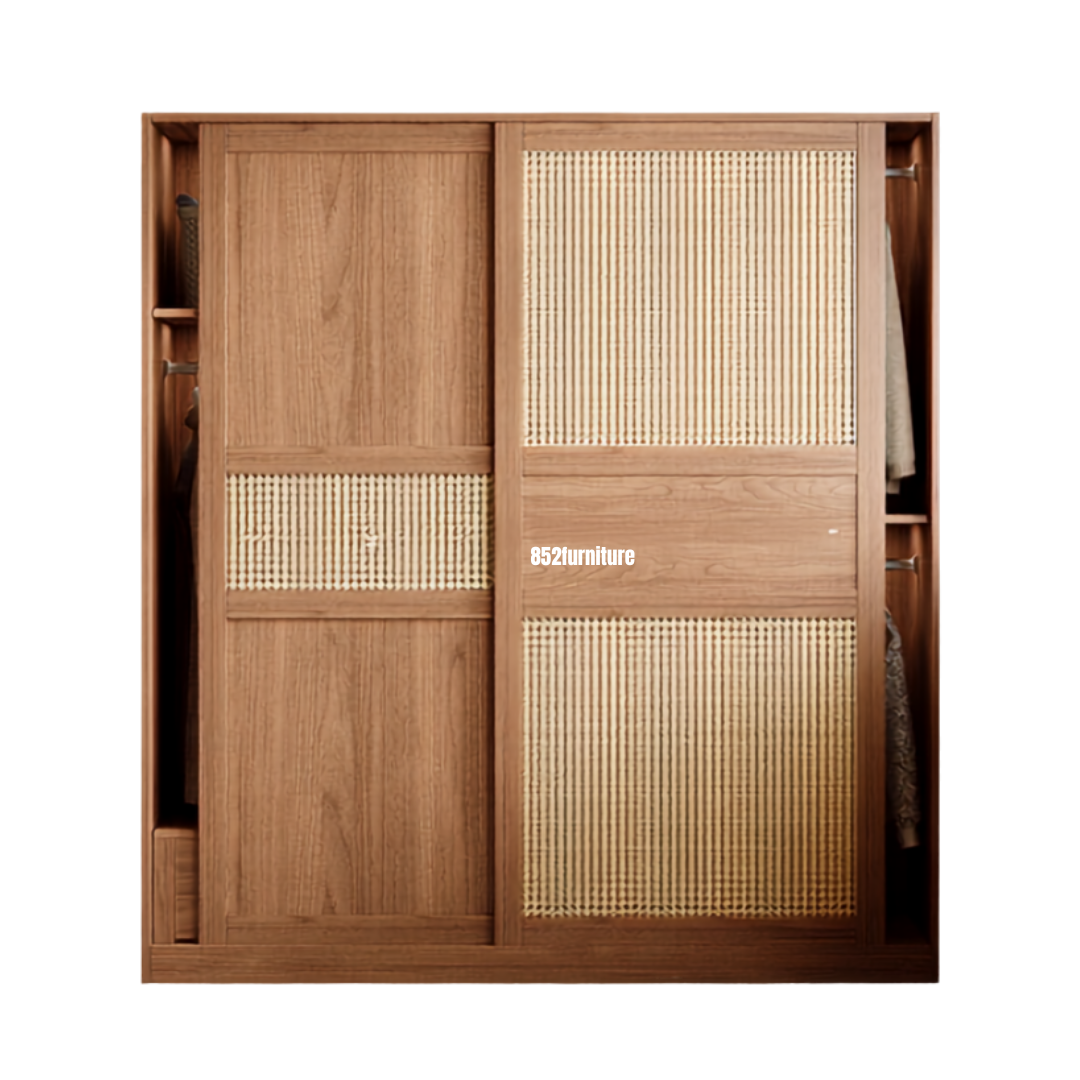 (包送貨安裝 | Delivery and Assembly Included) A629 趟門衣櫃 (Wooden sliding door wardrobe)