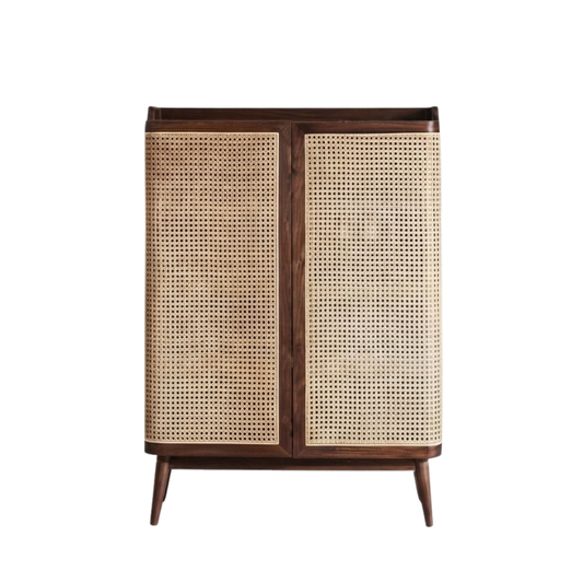 (包送貨安裝 | Delivery and Assembly Included)  A120 簡約藤織面鞋櫃 (rattan shoe cabinet)