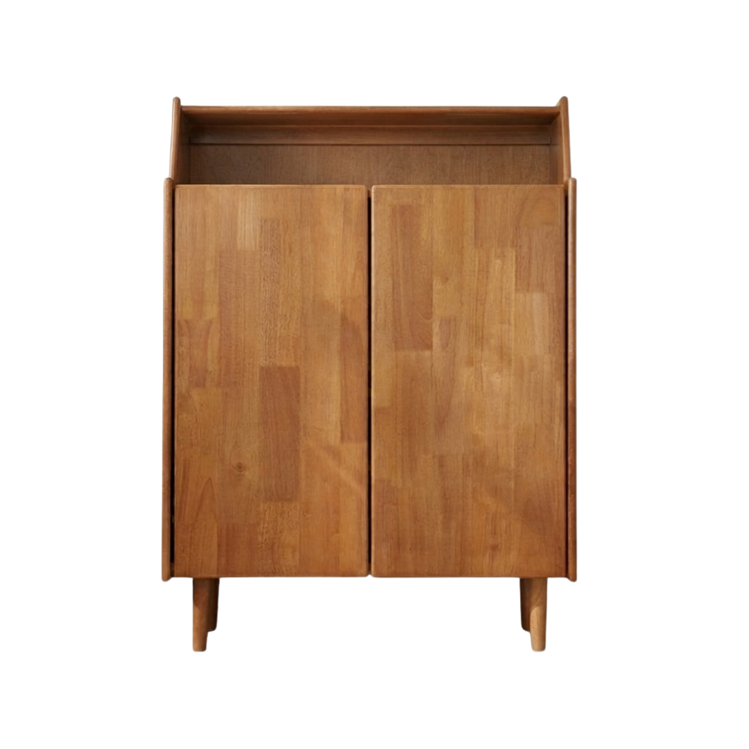 (包送貨安裝 | Delivery and Assembly Included) A601橡膠木日式鞋櫃(Wooden shoe cabinet)