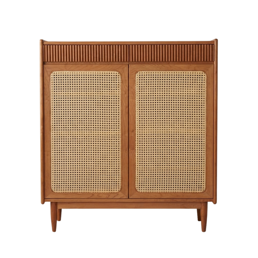 (包送貨安裝 | Delivery and Assembly Included)  A225 日式藤面簡約鞋櫃 (Rattan shoe cabinet)
