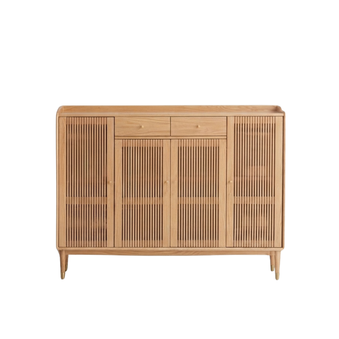 (包送貨安裝 | Delivery and Assembly Included) A552橡木條子鞋櫃 (Oak shoe cabinet)
