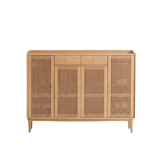 (包送貨安裝 | Delivery and Assembly Included) A552橡木條子鞋櫃 (Oak shoe cabinet)