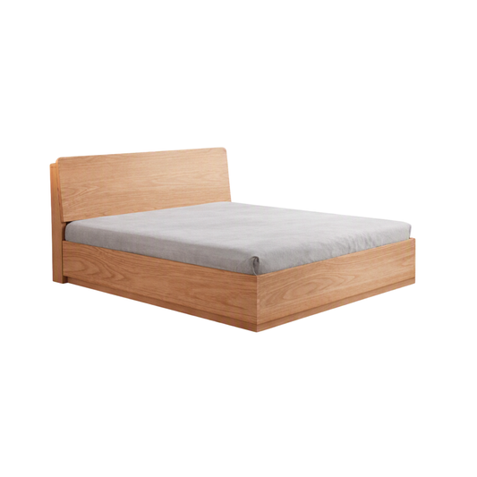 (包送貨安裝 | Delivery and Assembly Included) A454油壓木制大床 (hydraulic press bed frame)