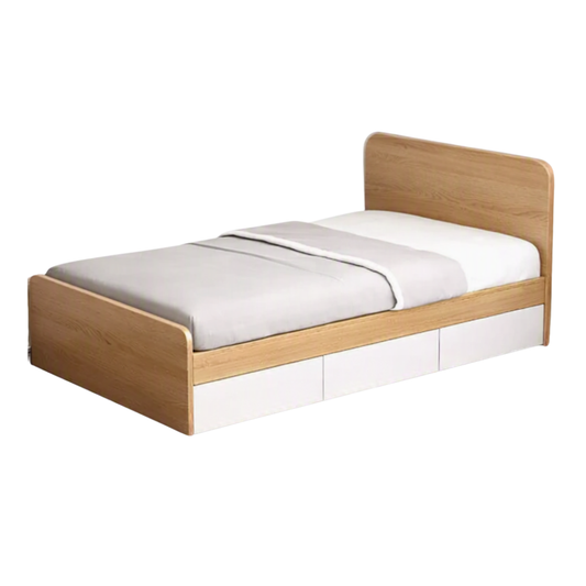 (包送貨安裝 | Delivery and Assembly Included) A636 木制櫃筒大床 (Wooden cabinet style bed)