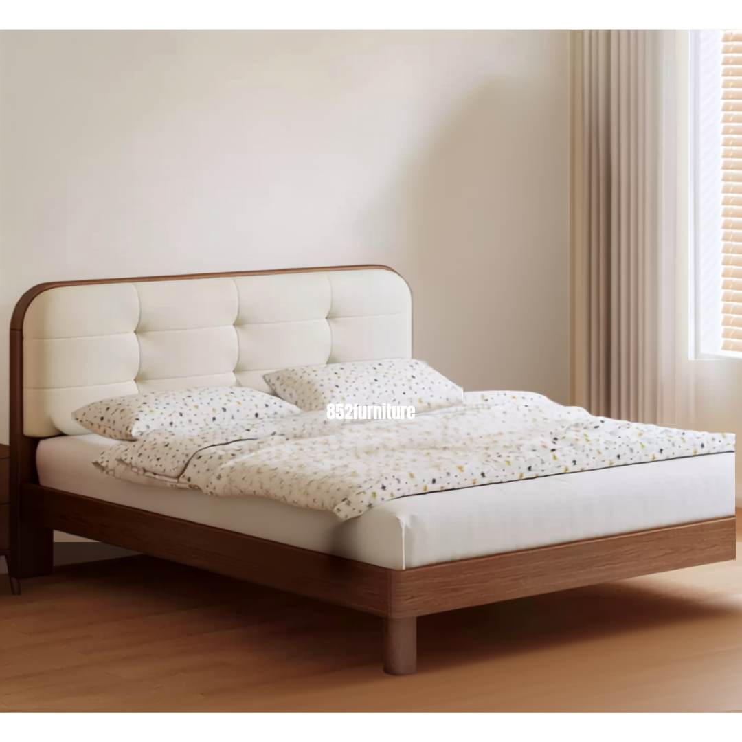 (包送貨安裝 | Delivery and Assembly Included) A631木制大床(Wooden bed frame)