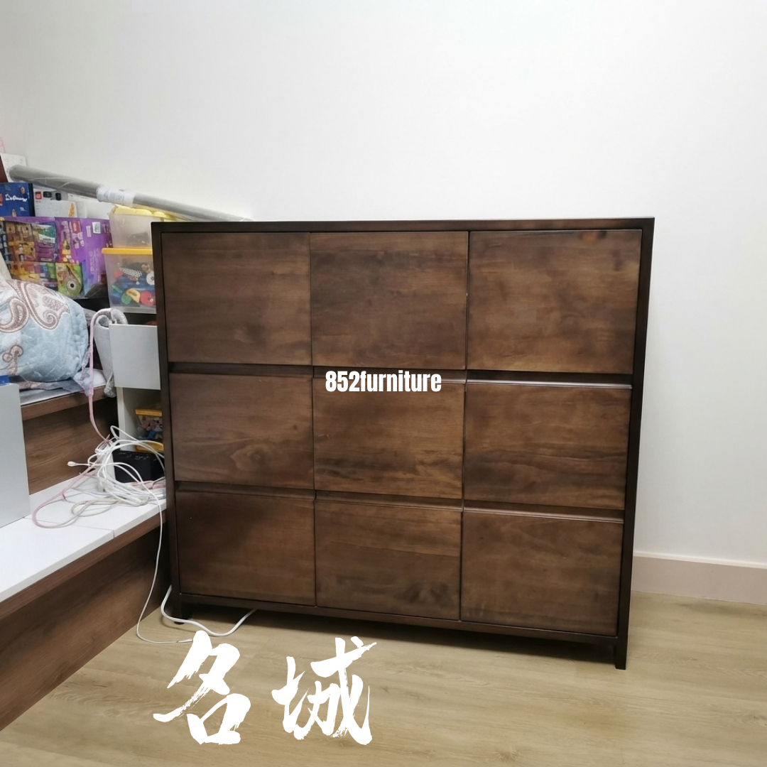 (包送貨安裝 | Delivery and Assembly Included) A639 日式實木九斗櫃 (Chest of drawers)
