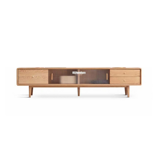 (包送貨安裝 | Delivery and Assembly Included) A614 日式長虹玻璃電視櫃 (tv cabinet)