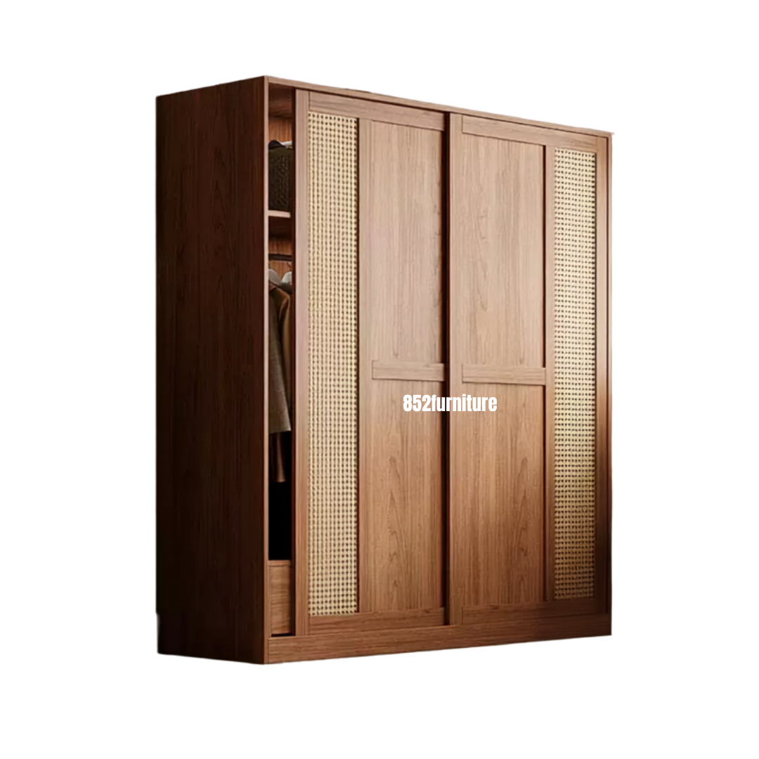 (包送貨安裝 | Delivery and Assembly Included) A629 趟門衣櫃 (Wooden sliding door wardrobe)