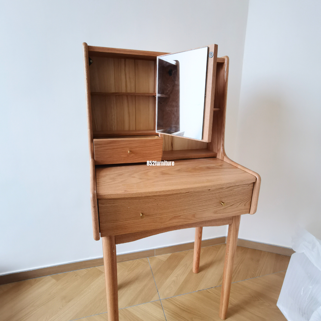 (包送貨安裝 | Delivery and Assembly Included) A402 橡木梳妝臺 (oak dressing table)