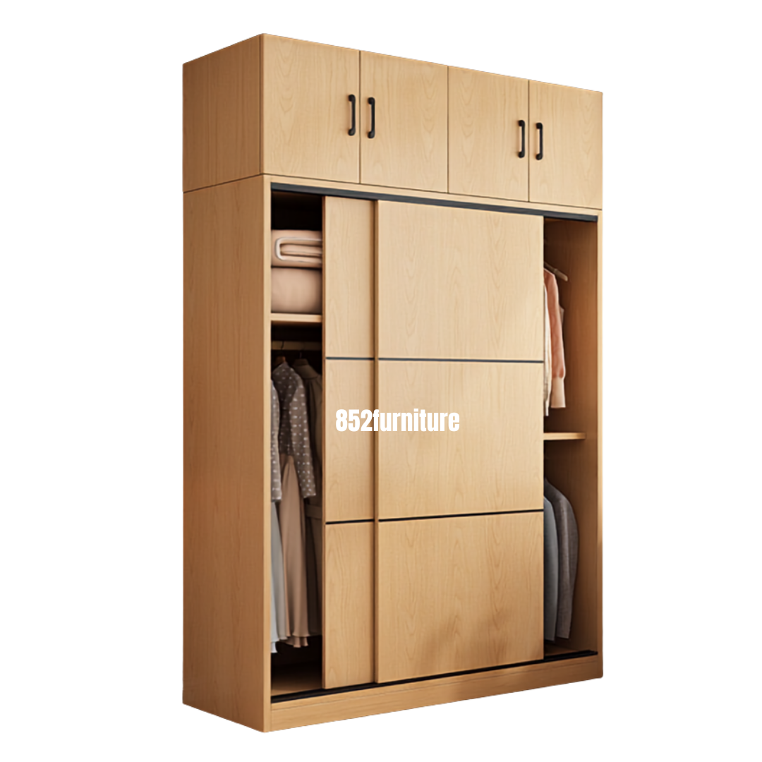 (包送貨安裝 | Delivery and Assembly Included) A632 趟門衣櫃 (Wooden sliding door wardrobe)