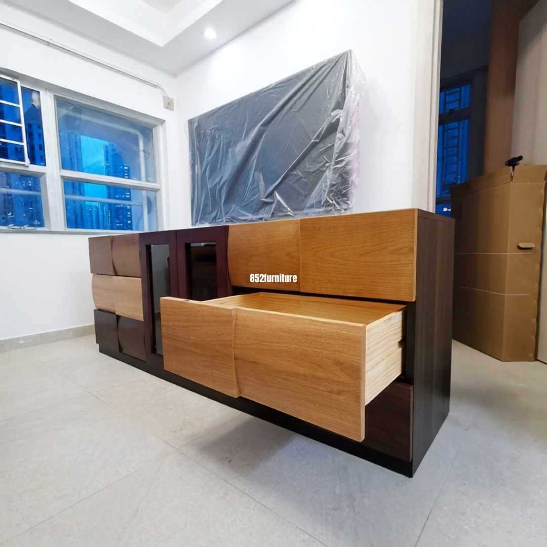 A627橡木拼接電視櫃 (Oak tv cabinet)