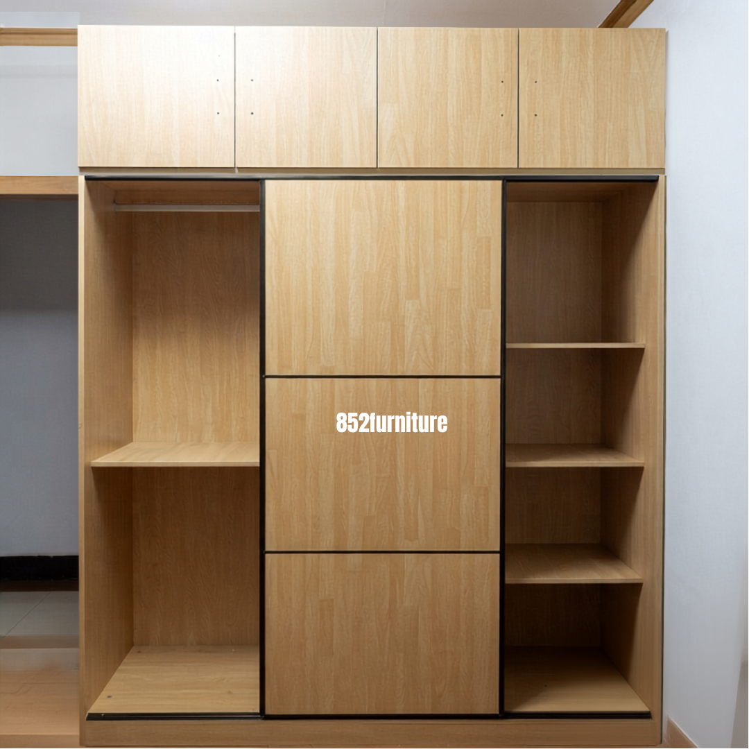 (包送貨安裝 | Delivery and Assembly Included) A632 趟門衣櫃 (Wooden sliding door wardrobe)