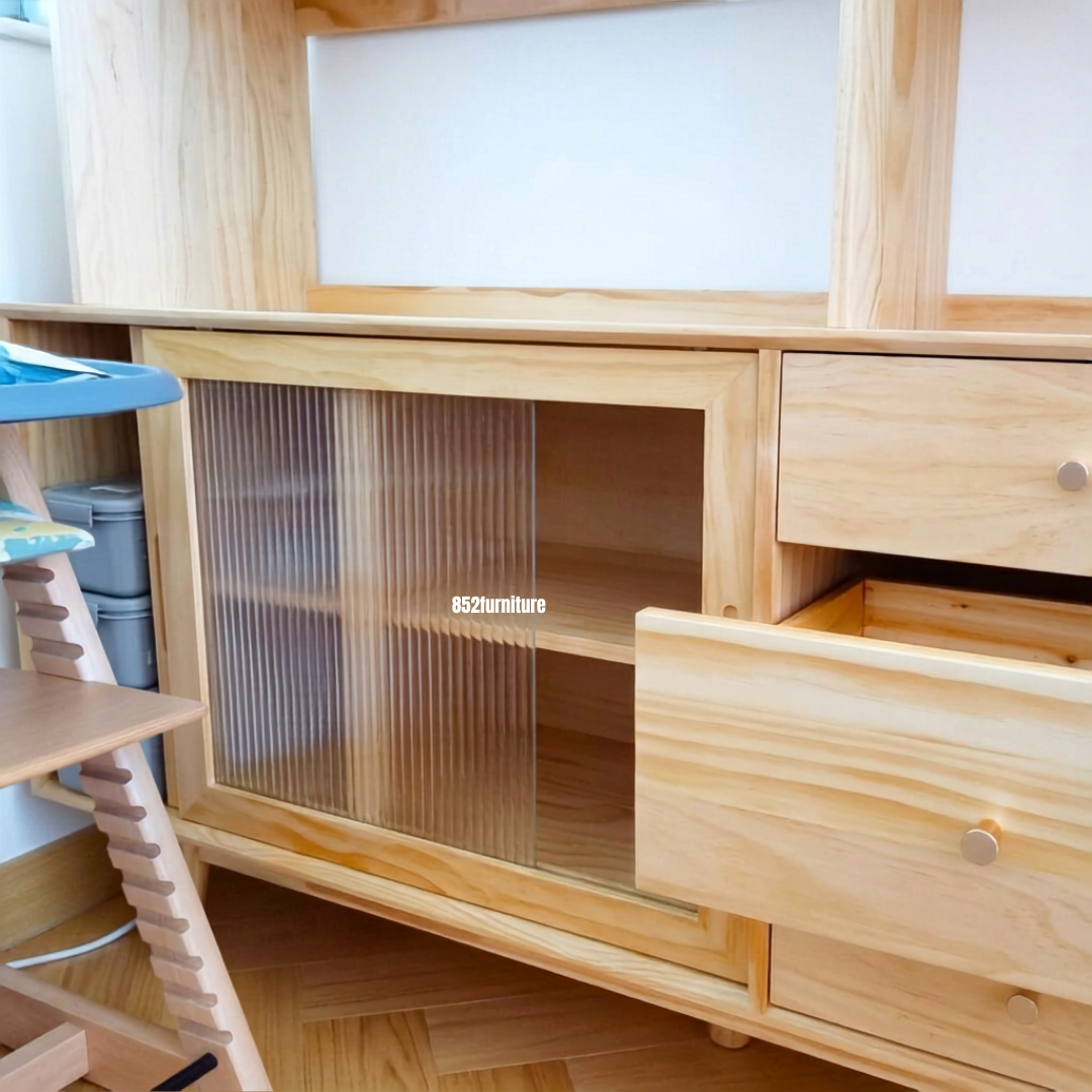 (包送貨安裝 | Delivery and Assembly Included) A066實木餐邊櫃 (dining sideboard)
