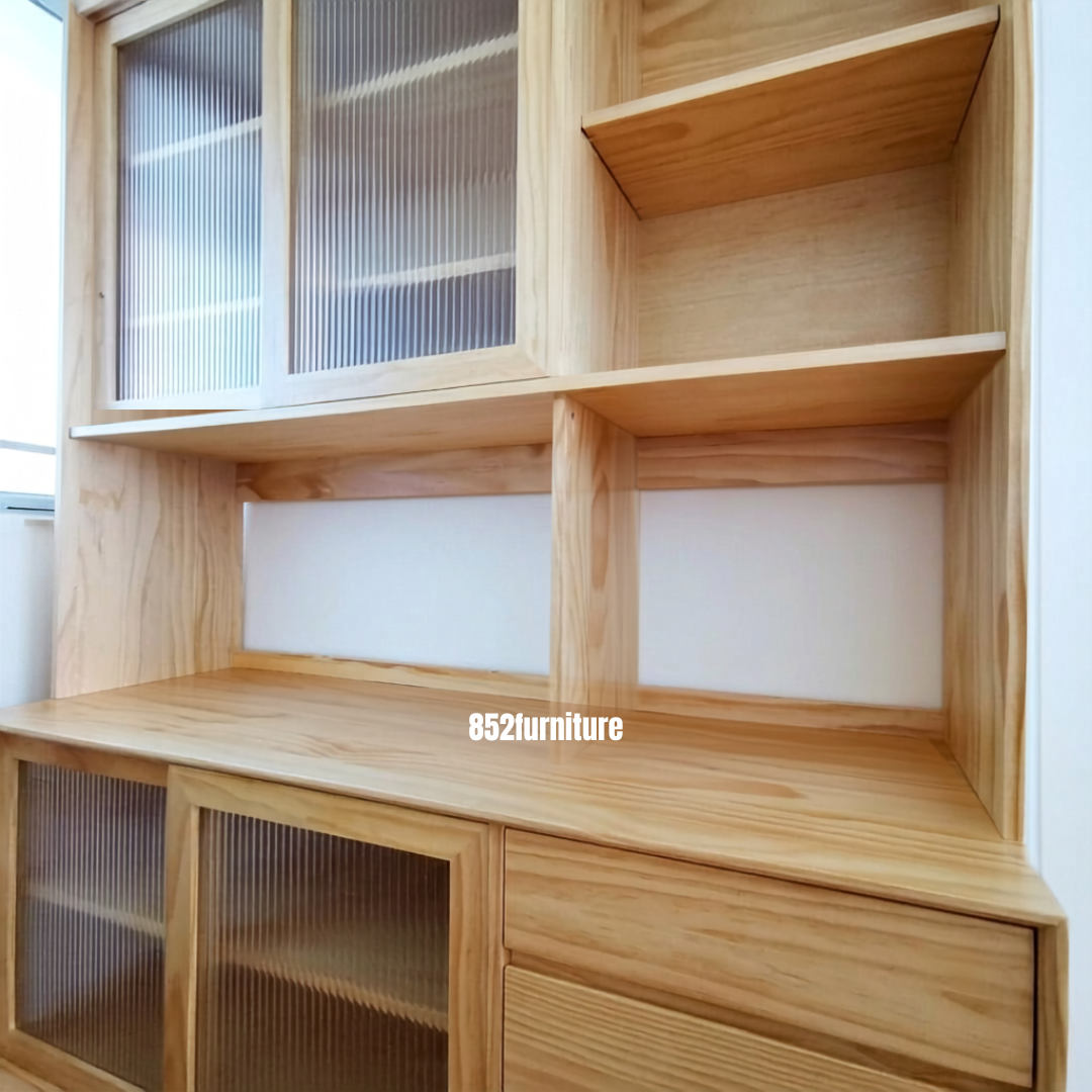 (包送貨安裝 | Delivery and Assembly Included) A066實木餐邊櫃 (dining sideboard)