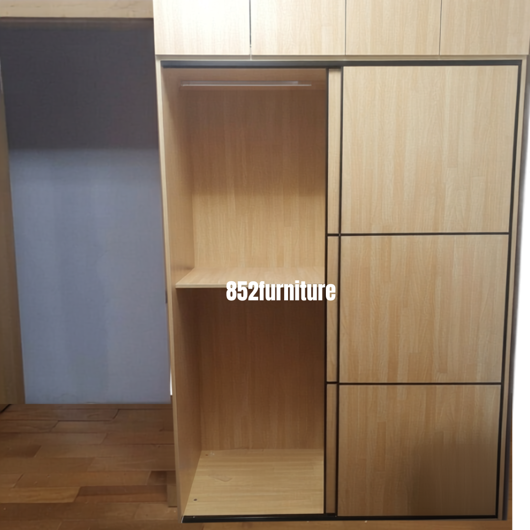 (包送貨安裝 | Delivery and Assembly Included) A632 趟門衣櫃 (Wooden sliding door wardrobe)