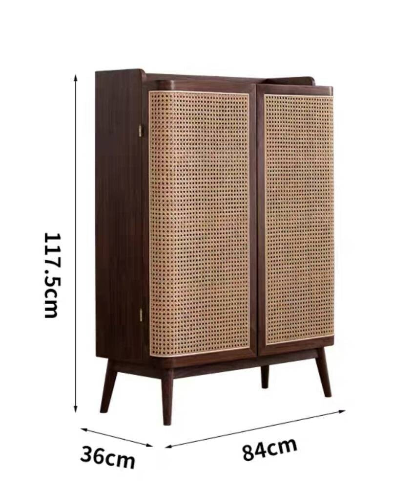 (包送貨安裝 | Delivery and Assembly Included)  A120 簡約藤織面鞋櫃 (rattan shoe cabinet)